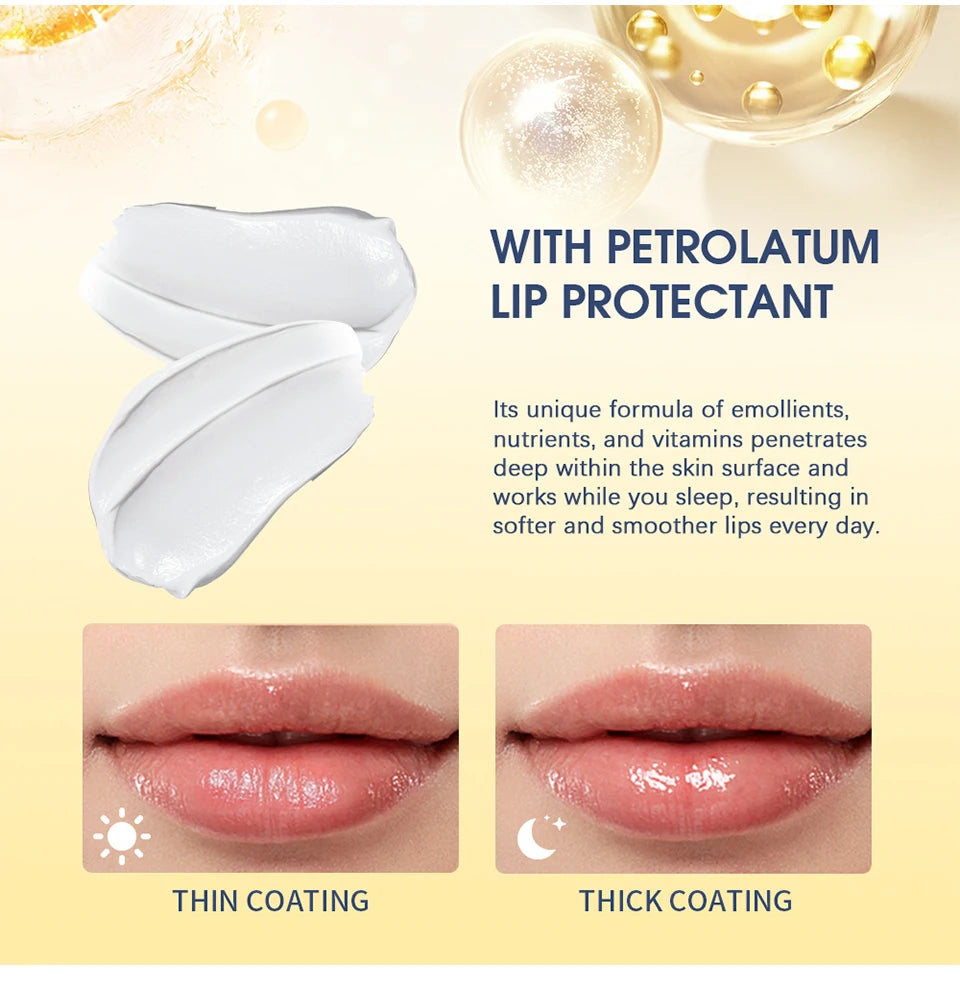 7.7g / 0.27 0z. Sleep Lip Mask Healthy Lips Renewal Therapy Lip Protectant Moisturizer Exfoliating Clean Lip Skin Care Product