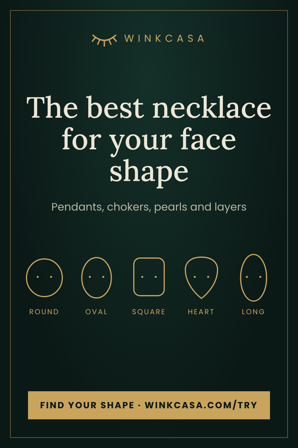 Best necklace for your face shape and neckline: WinkCasa style guide